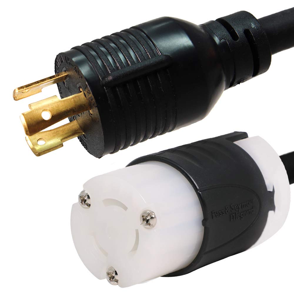 Amazon | NEMA L6-30P から L6-15R プラグアダプター - 足 15A/250V 14