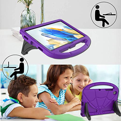 Kids Case for Samsung Galaxy Tab A8 10.5'' 2022, Mansiruyi Lightweight Shockproof Kids Friendly Case with Handle Stand for Galaxy Tablet A8 10.5 Inch (SM-X200/X205/X207) (Purple) - Image 3