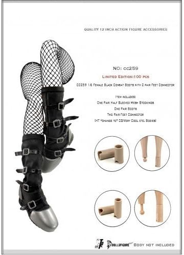Amazon ドールズフィギュア Cc259 1 6 女性用コンバットブーツ フィギュアの脚を長くする延長ジョイントコネクター2種セット付き Dollsfigure Cc259 フィギュア ドール 通販