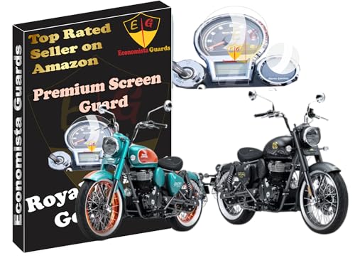 Image of 9H Screen Guard for Your RE Goan 350 Classic | LCD Digital Meter Protector | Anti-Scratch TFT Display Cover | HD Clarity Speedometer Film | Scooter Dashboard Accessory