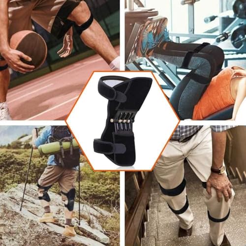Rodillera de refuerzo para debilidad y protección de las articulaciones, estabilizador de rótula para caminar y moverse, cómodo soporte de pierna en sentadillas, para una mayor estabilidad y