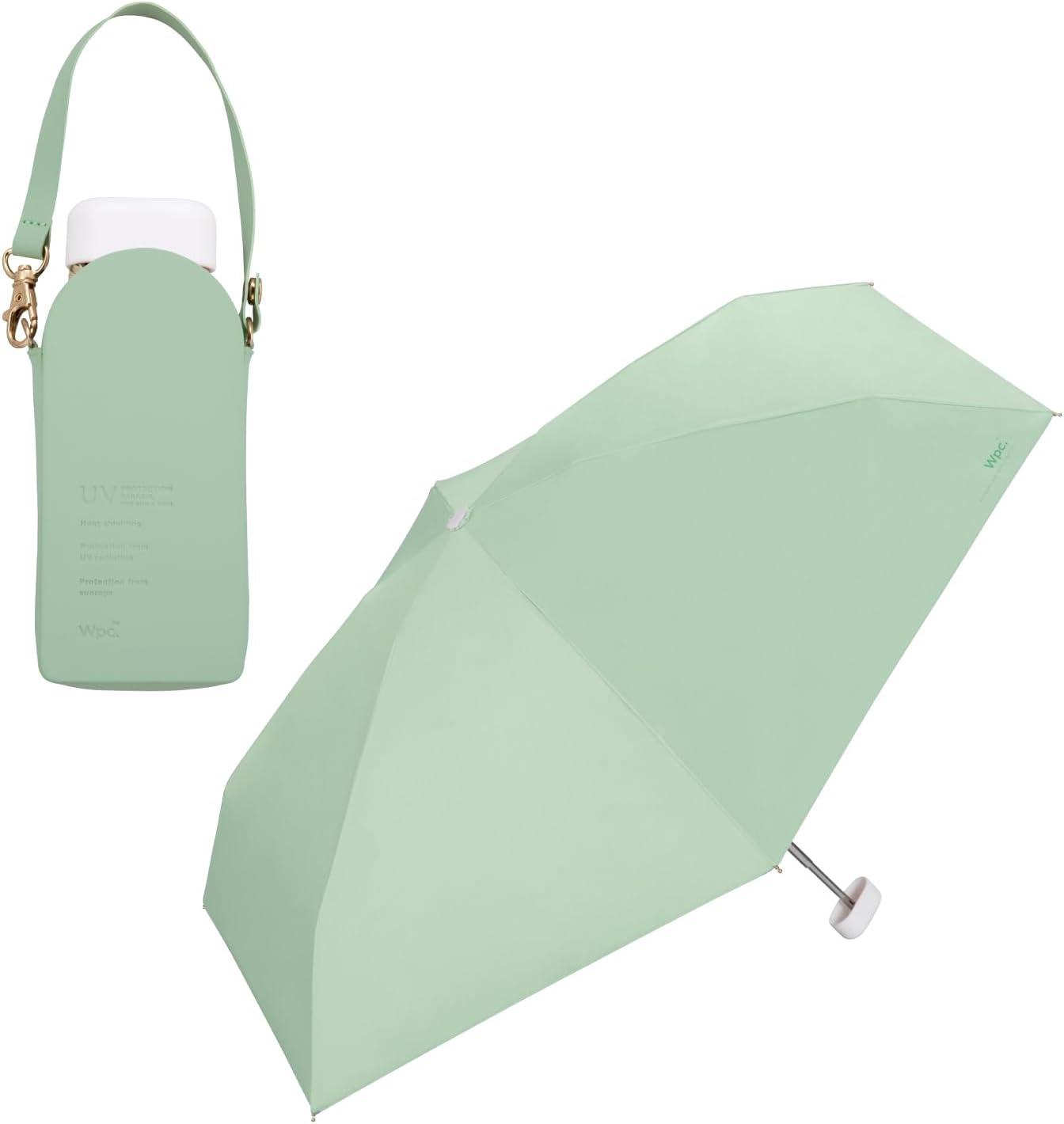 Wpc. Parasol Shade Crossbody Tiny Shields sun 100% protection from UV rays Shields heat Good for rain or shine Foldable parasol Commute to work Commute to school Travel Stylish Cute Female Women 801-16896-102