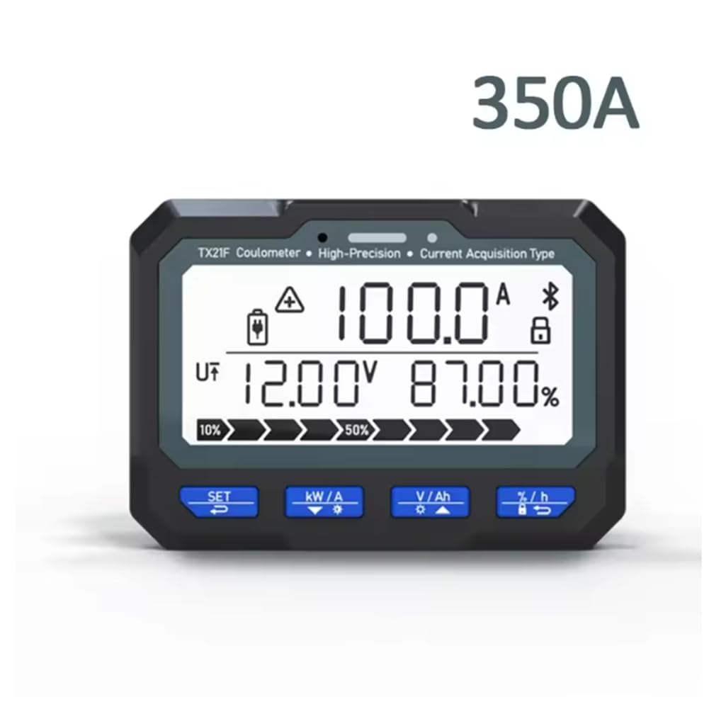 Medidor de Culombio TX21 para Android, Medidor de Potencia con Bluetooth, Comprobador de de Batería, Monitor de Potencia del Coulómetro C