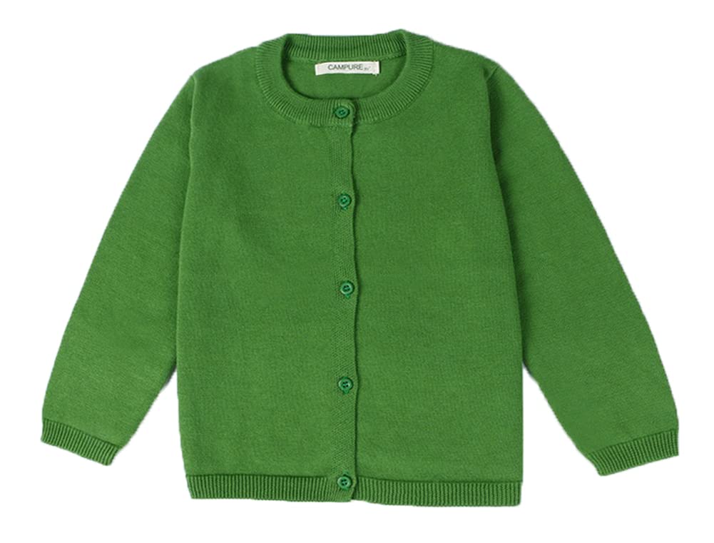 Baby Girls Cotton Cardigans Long Sleeve Crewneck Cardigan Sweater Little Girl Button Sweaters Uniform