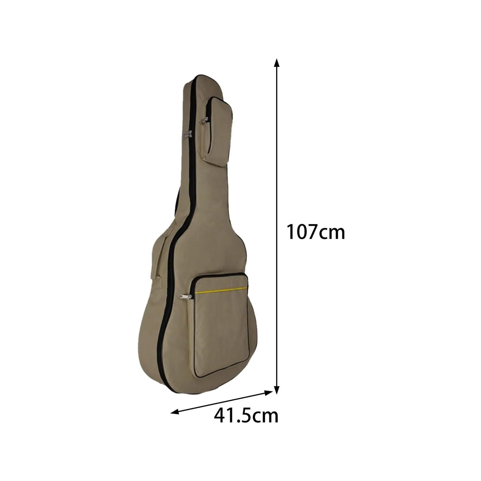 Custodia Chitarra Custodia for chitarra acustica da 41" con scomparti multipli(Coffee)
