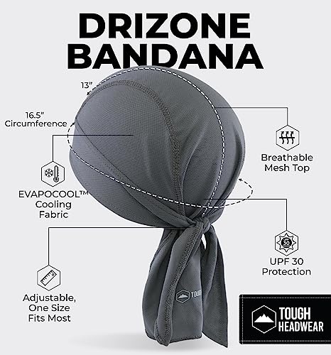 image for Tough Headwear Skull Caps - Head Wraps for Men - Summer Mens Dreads Do