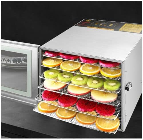 220V 6 Trays Food Dehydrator Machine Preserver Fruits Vegetable Dryer Machine