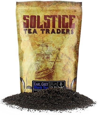 Solstice Earl Grey OP Loose Leaf Tea (8-Ounce Bulk Bag); Bergamot Flavored Tea, Makes 100+ Cups of Tea