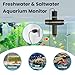 kactoily Smart Aquarium Monitor WiFi 7-in-1 Water Tester for pH, TDS, Temp, EC, ORP, Salt & SG with Real-Time Alerts, Ideal for Freshwater Saltwater Fish Tank Pond