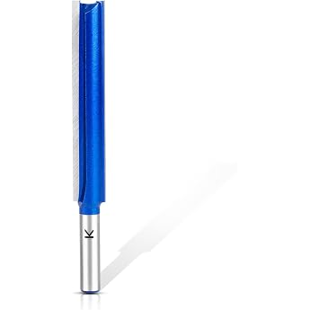1 x Straight Milling Cutter for Router 8 mm Shank Extra Long Groove Cutter Wood Cutter Flush Cutter for Wood Extra Long Working Length 76 mm