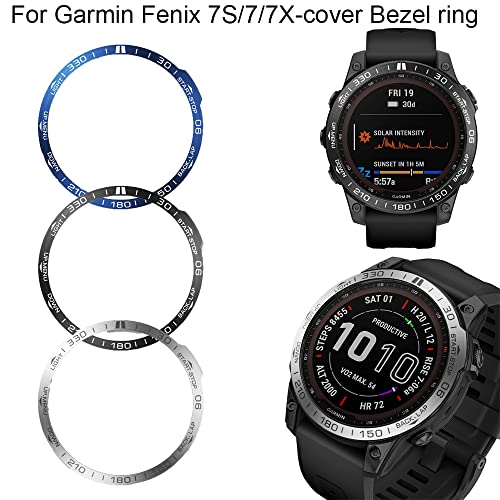 Protector antiarañazos Garmin Fenix 7X bisel metálico anticaídas para reloj 2