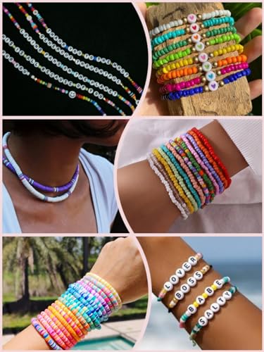 Cuentas de cristal de 4 mm con letras para diseñar pulseras sin nudos 4