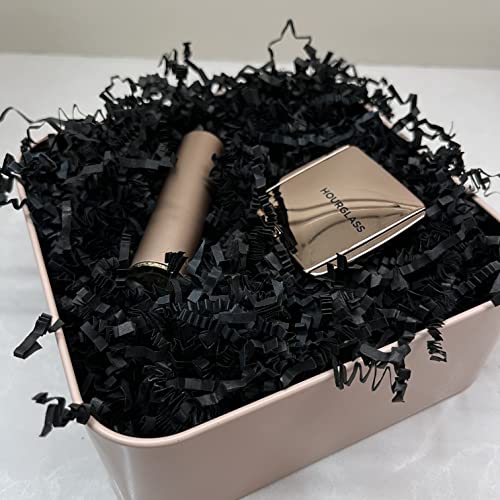 Crinkle Cut Paper Shred Filler (1/2 Lb) For Easter Decorations Gifts Craft Diy's Packaging,Black Shredded Paper For Gift Box, Wrapping & Basket Filling For Christmas, Halloween & Wedding Decorations ( Black ） #TOP3