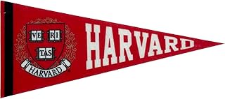 Harvard Felt Mini Pennant - Size: 4" x 9" - Officially Licensed - 1 Pennant Per Pack