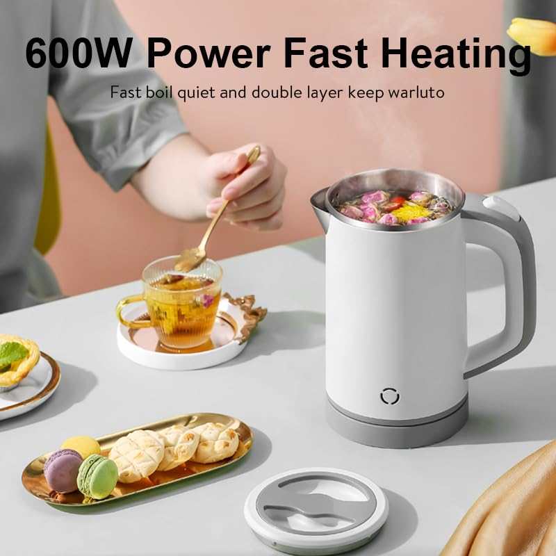 Bollitore Da Viaggio 800ml - Mini Bollitore Elettrico Portatile Per Campeggio E Casa - Foto 9