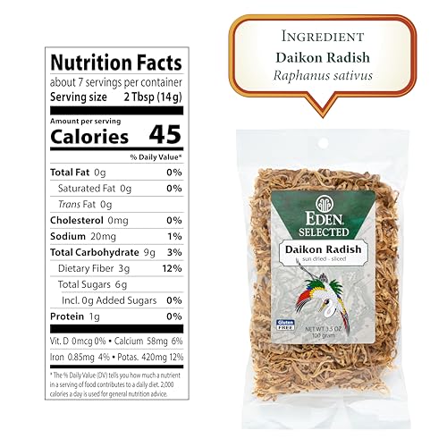 Eden 110100 Daikon Radish, Sun Dried And Finely Sliced thumb #1