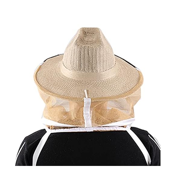 ZffXH 2 in 1 Bienenschleierhut und Handschuhe/Imker Imkerhut/Moskitohut mit Schleier/Bienenhut für Männer Frauen… – Bild 5
