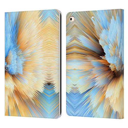 Housse iPad 9.7 2018 étui cuir portefeuille Haroulita motif abstrait protection tablette Apple