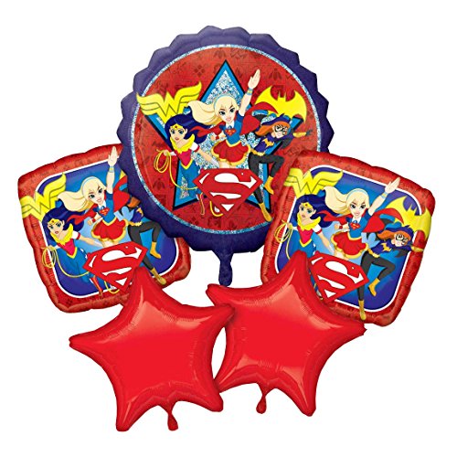 Amscan International 8 439 660,5 cm DC Super Hero Girls - Ramo de globos de aluminio