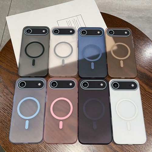 Coque iPhone 15 Plus fine et translucide avec support magnétique pour modèle Or