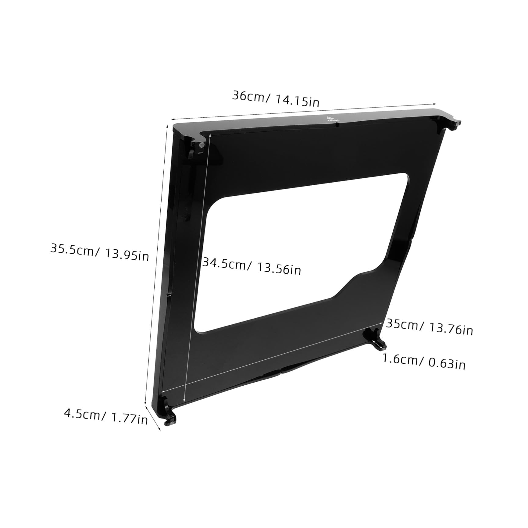 Supporto per Giradischi in Acrilico Nero Piattaforma Isolamento Vibrazioni per Migliorare Qualità Audio in Casa o Studio Musicale