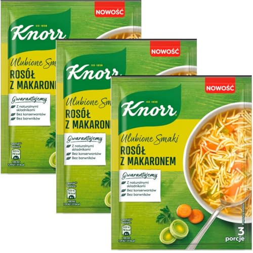 Knorr instant soup Polish Chicken Noodle Soup -Pack of 3/9 servings