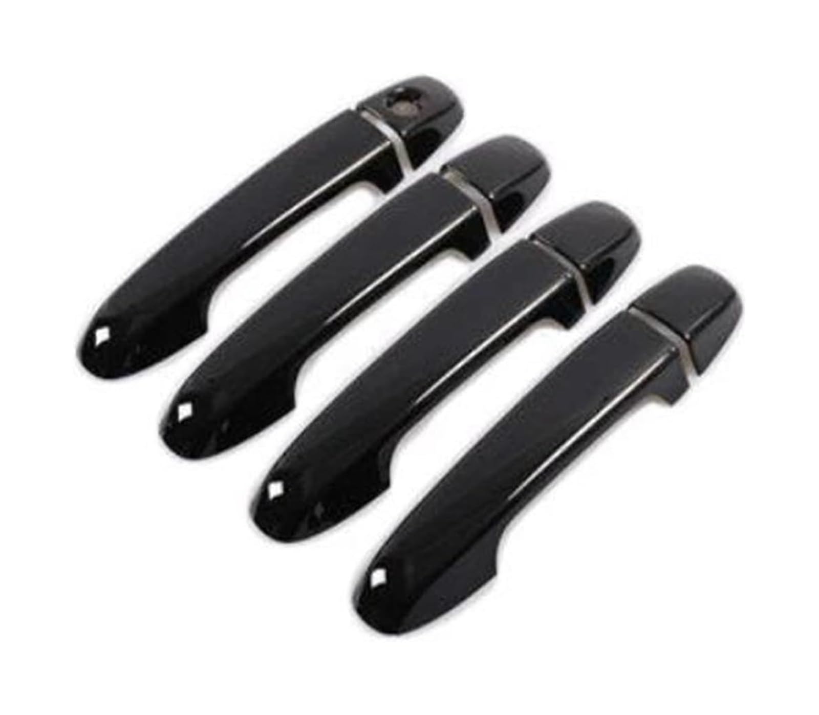 STRJUS Car Door Handle Cover Gloss Black Car Door Handle Stickers Cover Exterior Accessories for Toyota for Prius C for Aqua Nhp10 2012-2019(Style2)