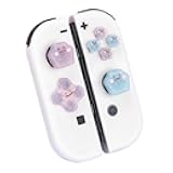 PERFECTSIGHT Switch Silicone Joy Con Thumb Grip Button Caps, Joystick Cover Compatible with Nintendo Switch/OLED/Switch Lite,4PCS (Glitter Monster)