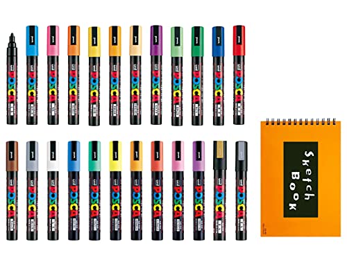 Marqueurs Uni Posca pointe fine avec notes repositionnables pour dessin