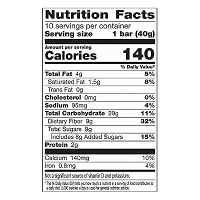 Fiber One Bar Oats and Chocolate Bars 10 Count (Pack of 6)