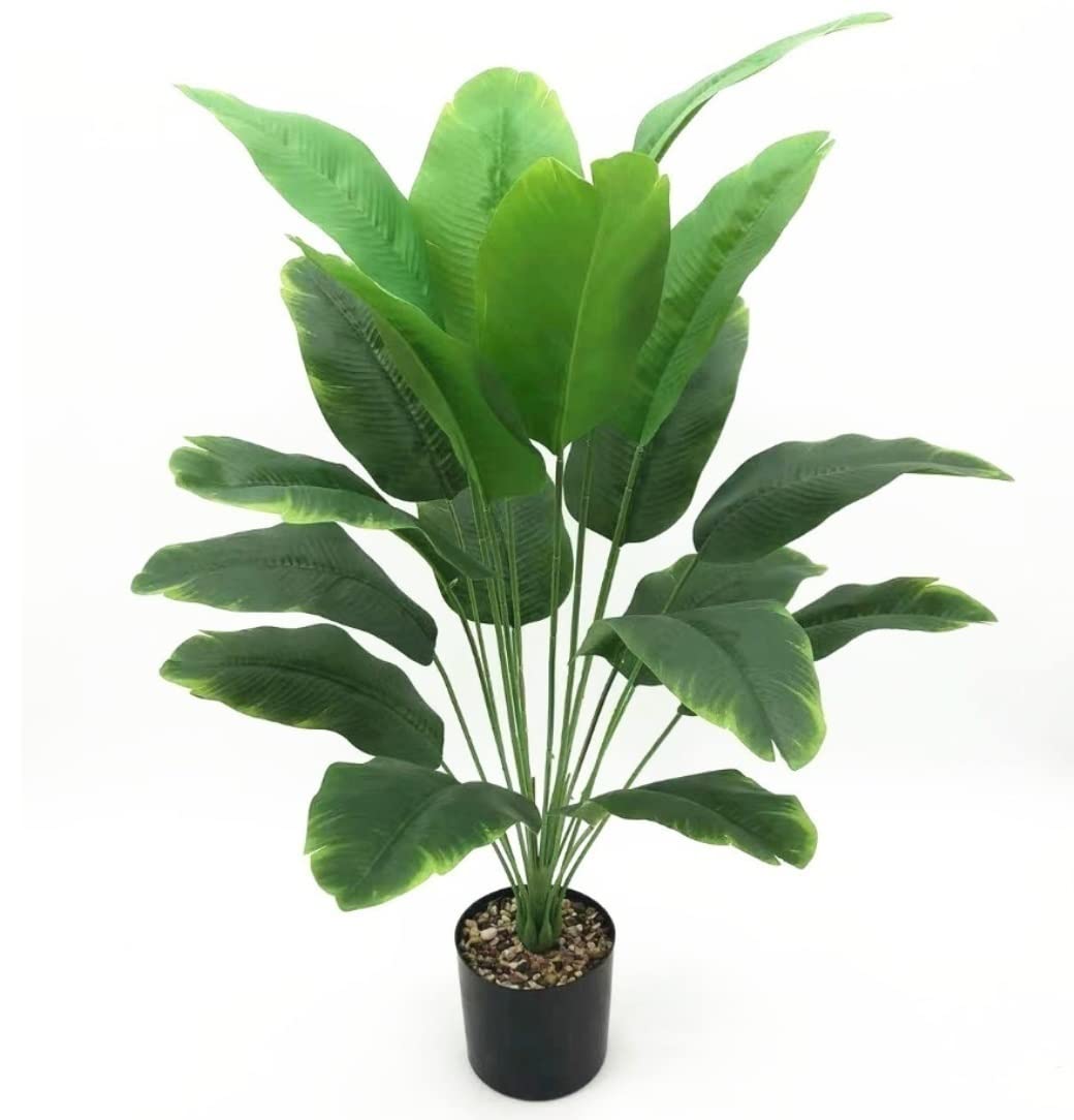 CVdrtyED Artificial Tree Plant Artificial Plants Plastic Tree Leaves Fake Branch Tropical Green Plant for Bonsai Indoor Decor(C-82cm)
