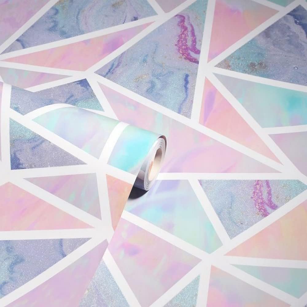Arthouse Pastel Geo Glitter Wallpaper Multi 296002 MDH