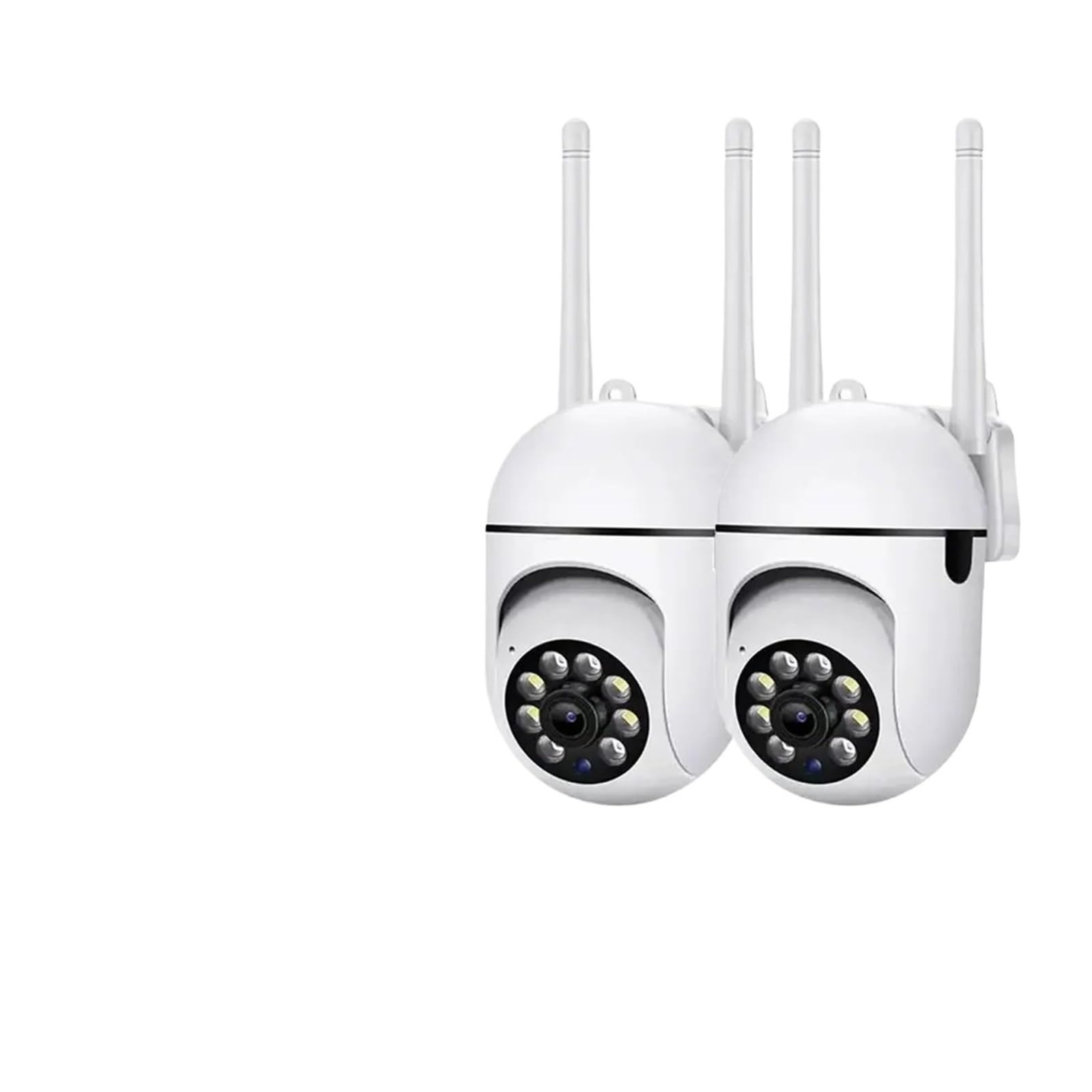 Heimüberwachungskamera, WiFi Kamera Außen Innen Haustier Monitor Nachtsicht Erkennen Überwachungskameras(2Pcs Camera)