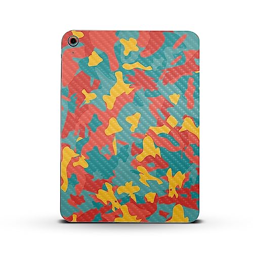 Image of MightySkins Carbon Fiber Skin Compatible with Apple iPad 10.9 inch 10th Gen (2022) Full Wrap Kit - Wild Camouflage | Protective, Durable Textured Carbon Fiber Finish | Easy to Apply | Made in The USA