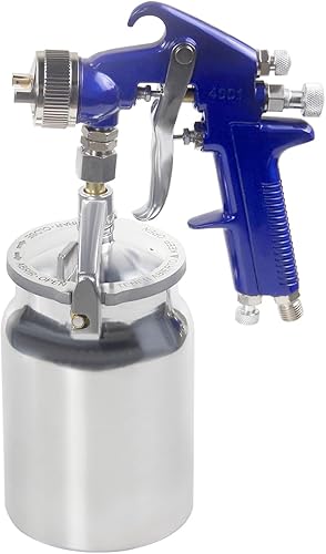 Miniatura 5 de Fitvell HVLP - Pistola pulverizadora de sifón de pintura de aire, boquilla de 0.071 in, capacidad de 1000 cc para pintura profesional de automóviles