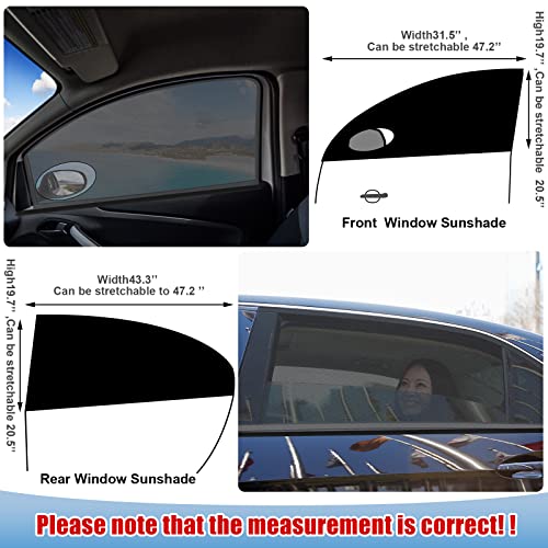 5-Packs-Car-Window-Screens-Mosquito-Net-for-Camping-Breathable-Mesh-Baby-Car-Window-Cover-for-Privacy-Blackout-Auto-Rear-Window-Sunshade-Protection-from-Bugs-UV-and-CarElegant-Style