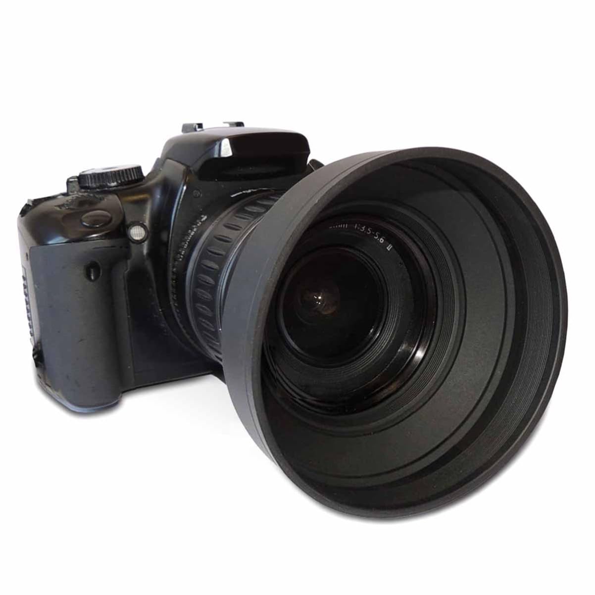 OSALADI Paraluce Per Obiettivo Della Fotocamera Da 58 Mm Design A Petalo Di Fiore Attacco A Vite in Gomma