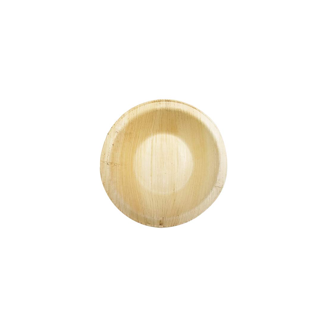 WoodKa Eco-Friendly Areca Palm Leaf Bowls | 4 inch Round Bowls | Pack of 25 | 100% Natural, Bio-degradable Tableware Disposable | Best Useful for Weddings| Parties and All Special Occasions|Party| Weddings|Events (25)