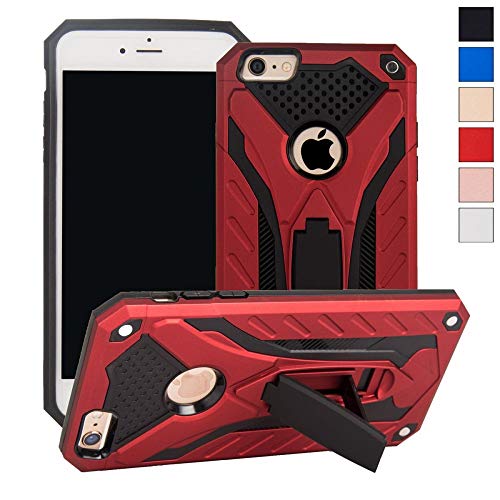 COOVY® Funda para Apple iPhone 6 / 6s de plástico y Silicona TPU, extrafuerte, protección contra Golpes, Funda con función Atril | Color
