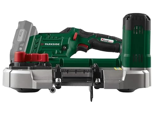PARKSIDE 20V Akku Metall Bandsäge PMBA20-Li A1 aus der x20v Team Serie inkl. stabilem Koffer, ohne Akku und Ladegerät