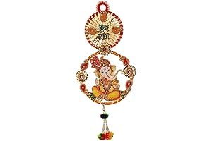 Auspicious Ganpati Shubh Labh Toran Bandanwar for Indian Traditional Festival Decoration