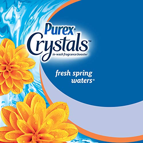 Purex Crystals In-Wash Fragrance and Scent Booster, Fresh Spring Waters, 15.5 Ounce, 4 Count