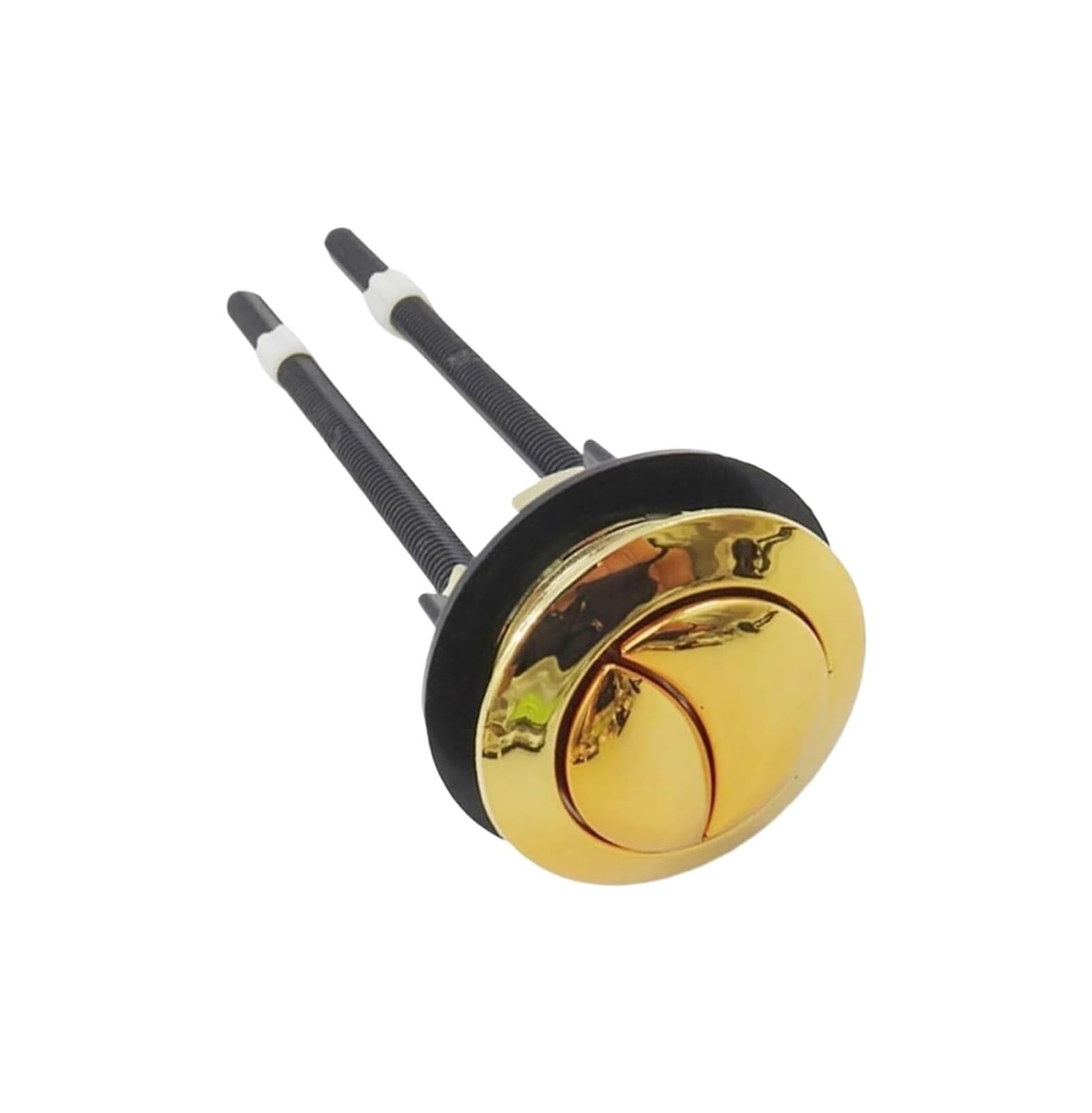 dfEDRd Dual Push Button Toilet Flush Button, Dual Flush 48mm Toilet Water Tank Round Valve Rods Push Buttons Accessory