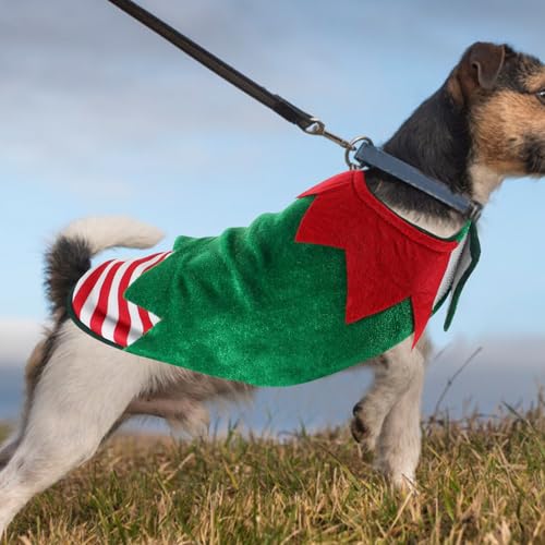 Disfraz Navideño para Perro Tamaño S Verde miniatura 4