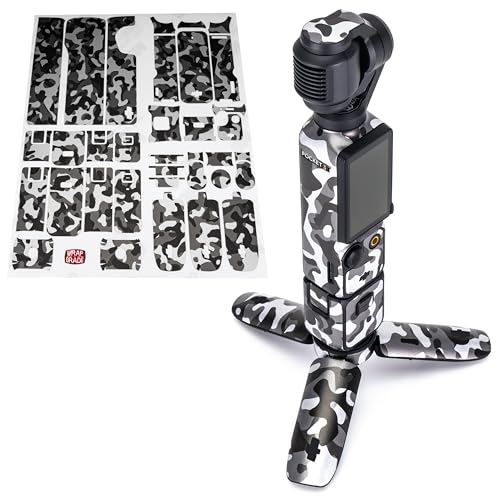 WRAPGRADE Skin Stickers Compatible with DJI Osmo Pocket 3 Decal (Grayish CAMO)