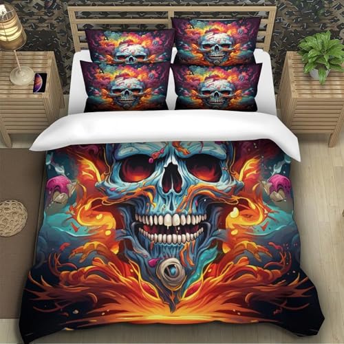 Housse de couette microfibre hypoallergique douce lit serpent rose 3d - 5