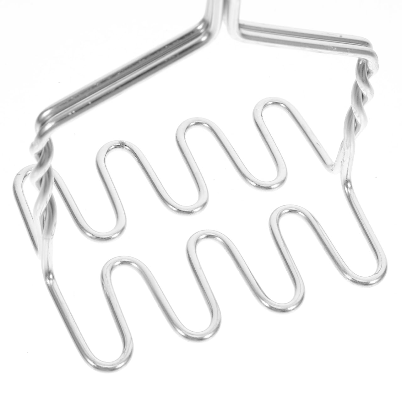Hemoton Handkartoffelstampfer Edelstahldraht Stampferplatte Manuelle Bohnenstampfer Ricer Kartoffelpüree Werkzeug mit Holznadel für Kartoffeln Gemüse Obst