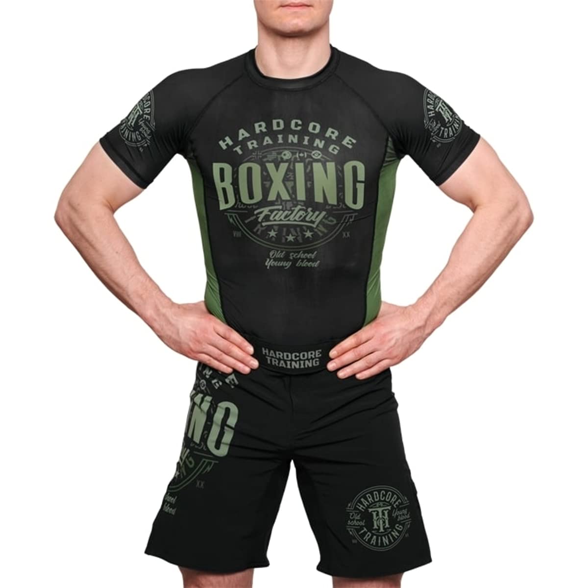 Hardcore Training Fight Shorts Boxing Factory Men's Hombre Pantalones Cortos MMA BJJ Boxeo Grappling Fitness No Gi