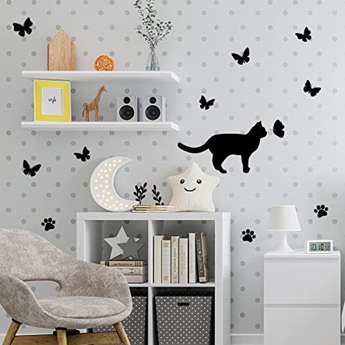 Vinilo Decorativo Gato Negro SUPERDANT 65x29 cm miniatura 4