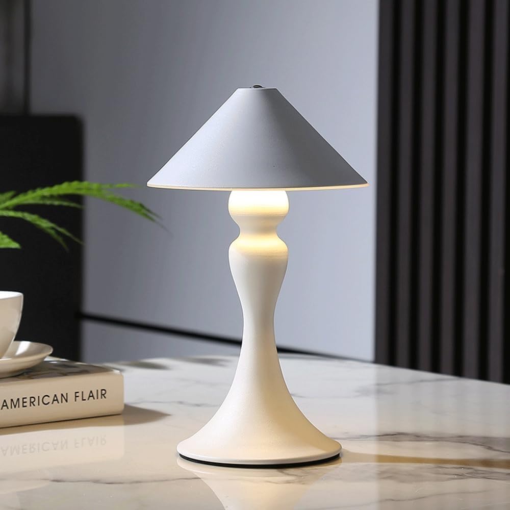 Vintage Classic LED Tembarm Interrupteur Touch Ambience Petit Bureau Lumière Lumière Matériel Restauration Acrylique Café de Bureau Lampe USB USB CHARGETT Innovate